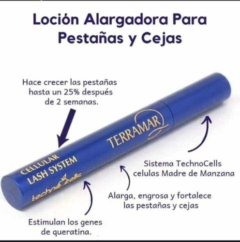 Suero Alargador De Pestañas Y Cejas Terramar Nueva Formula