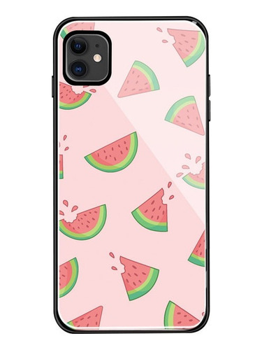 Funda De Teléfono De Vidri Con Patrón De Pera De Dibujos Ani