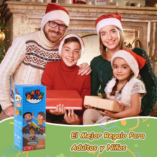 P Juego Equilibrio Torre Tetra, 64pcs Juguetes De