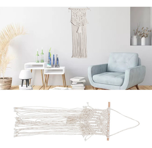 / Tapiz De Macramé Con Borlas Para Colgar En La Pared