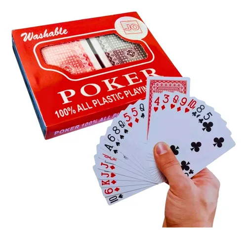 Set De Poker Baraja De Dos Mazos Incluye Estuche En Plástico