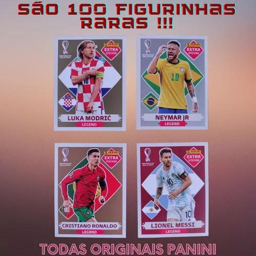 Figurinhas Legends Copa 2022- Neymar Bronze, Mané Bronze, Reyna