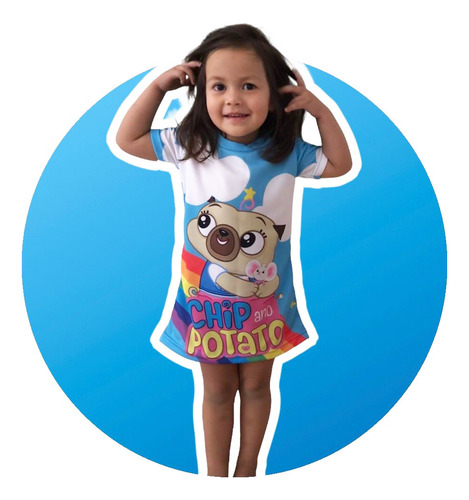 Camison Pijama Princesas Caricatura Elsa Princesa Comoda
