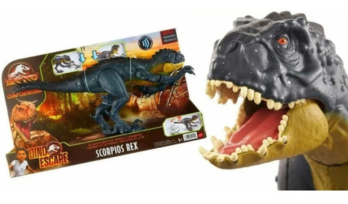 Imagen 4 de 5 de Scorpios Rex Jurassic World Camp Cretaceus Sonidos Dino Scap