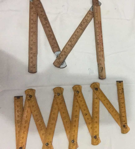 Metro Plegable De Madera... Piezas De Colección!! (Usado)