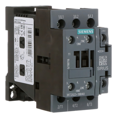 Contactor De Potencia 1 Na, 1 Nc Siemens 3rt2023-1bb40