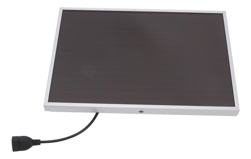Panel Solar De 20w 12v, Marco De Aluminio Amorfo