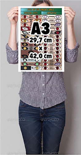 Poster - Todos Os Olhos De Naruto - Sem Moldura
