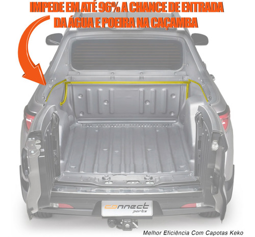 Imagem 2 de 5 de Kit Vedação Caçamba Fiat Toro 2017 2018 Escoamento Keko