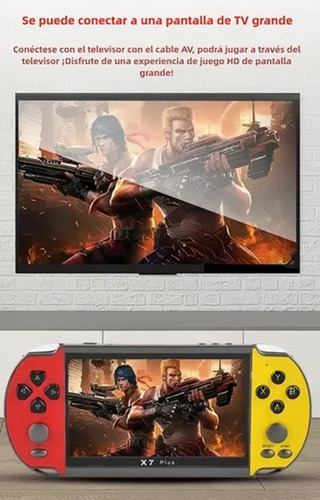 X7 Plus Dual Rocker Pantalla Grande Consola De Juegos De Man