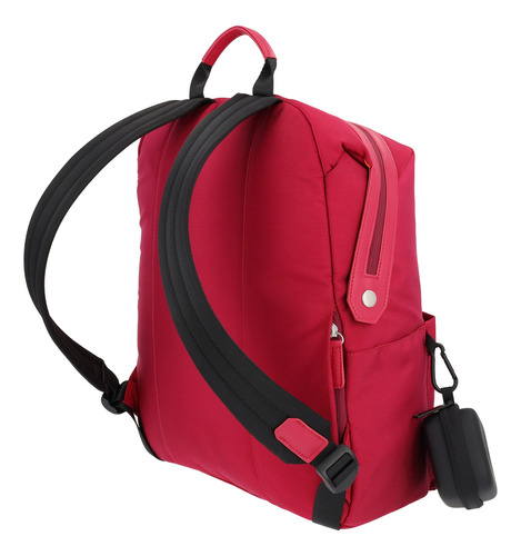 Airpack Portalaptop Mochila Ejecutiva Urban Chic Color Rojo Diseño De La Tela Lisa