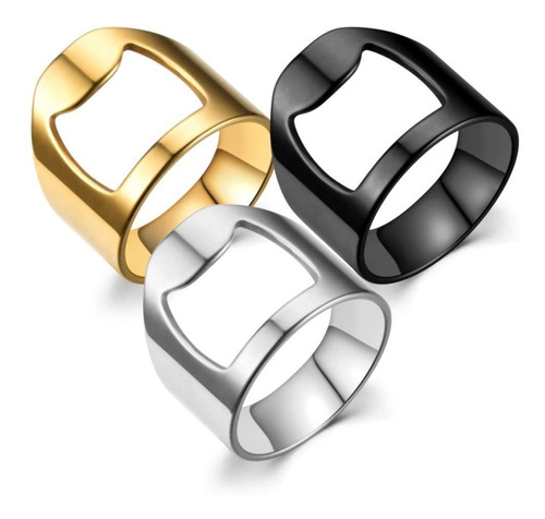 3 Anillo Acero Inoxidable Para Hombre Creativa Versatil