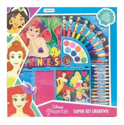 Super Set De Arte Creativo Princesas Disney Dju00753 Pintar