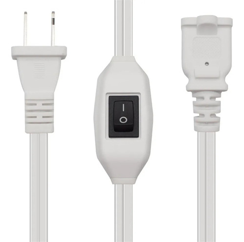 Cable De Extensión 12.6 Con Interruptor, Enchufe De Corrient