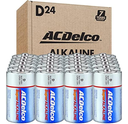 Baterías Alcalinas Acdelco Tamaño D De 24 Unidades Batería S