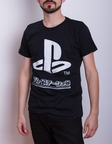 Remera Original Licenciada Logo Playstation Japon