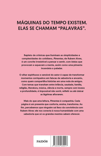 Pimentas: Va Edição, De Alves, Rubem., Vol. 1. Editorial Paidós, Capa Mole, Edição 3a Em Português, 2025