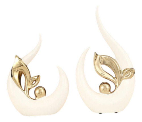 Abstract Art Statue, Escultura Desktop, Feng Shui Branco