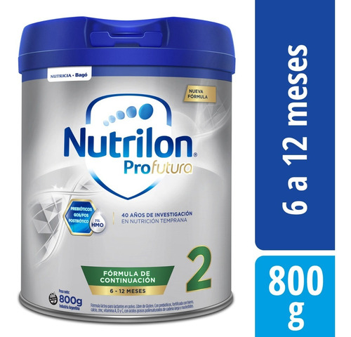 Leche Nutrilon Profutura 2 De 6 A 12m Pvo 800g (máx 12u)