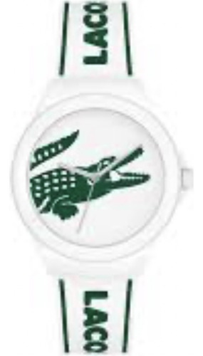 Reloj Lacoste Neocroc Para Mujer De Silicona 2001347 Blanco