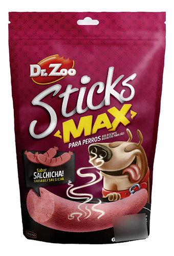 Dr. Zoo Snack Mascota Sticks Max Salchicha X 2 Golosina