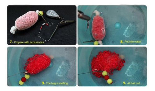5x 5m 25mm Pva Soluble En Agua Cebo De Pesca Recarga Neta