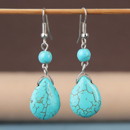 Pendientes Nupciales Pendientes De Retro Pendientes Azul