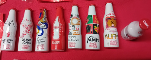 Set Completo Coca-cola 8 Mini Botellitas Aluminio C/exhibido (Usado)
