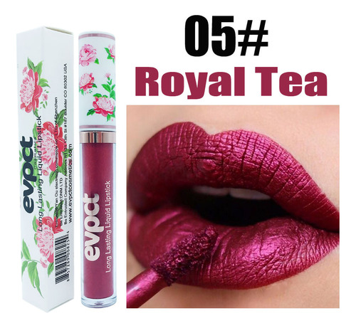 O Lip Gloss Matte Pearlescent Peony Flower Lip Gloss Lipstic