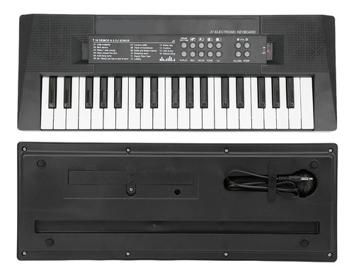 Imagen 5 de 10 de Teclado De Juguete Eléctrico De 37 Teclas Piano Musical Para