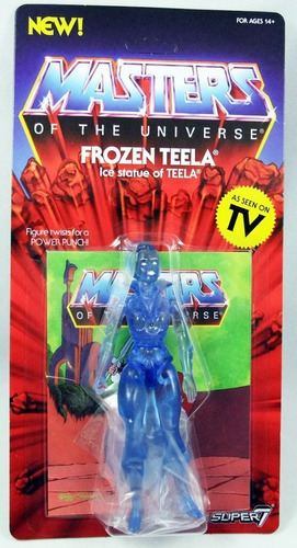 Frozen Teela  Masters Of The Universe Super 7 Nuevo Motu
