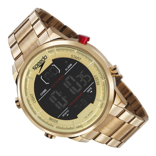 Relógio Speedo Masculino Digital 15005gpevds1 Dourado