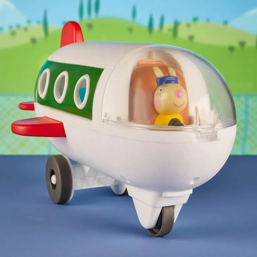 Peppa Pig Vehiculo Avion De Peppa Adventures El Pehuen Color Blanco
