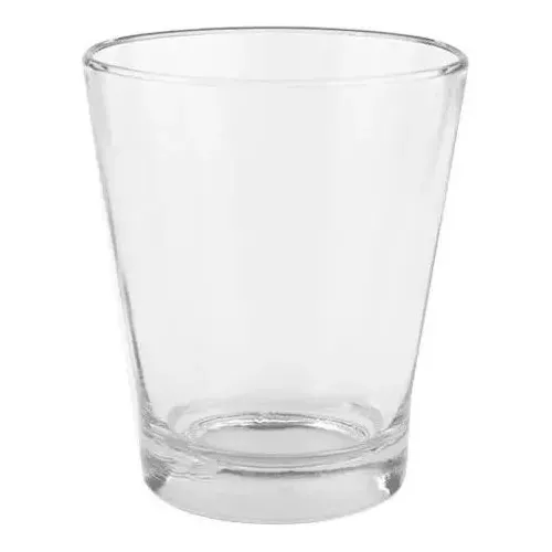 Set X48 Vasos Vidrio Grueso Resistente Facetado Durax Oslo