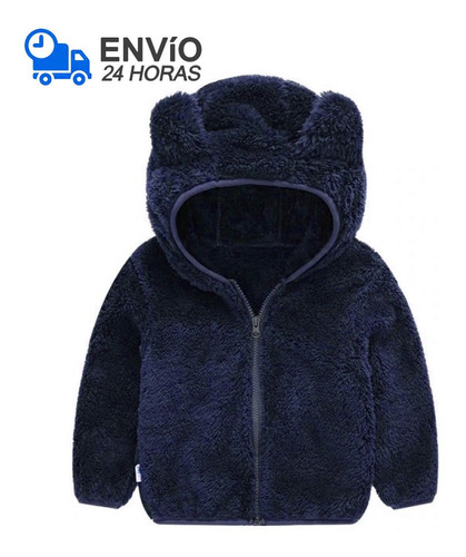 Jaqueta Infantil Menino Urso Inverno Fleece Plush Inverno