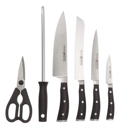 Wusthof Seven Acacia Juego De Cuchillos Alemanes De 7 Piezas