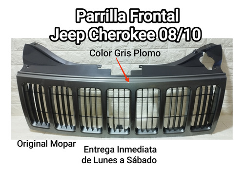 Parrilla Jeep Grand Cherokee 08/10 Gris Plomo Original 