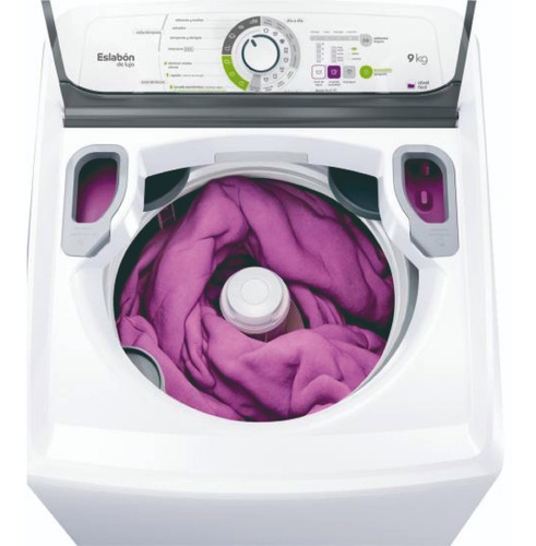 Imagen 4 de 6 de Lavarropas Eslabon De Lujo Carga Superior 9kg Blanco Ewh09ab