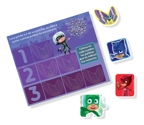Mini Libro Magnético Pj Masks / Pd., De La Panadería. Editorial Novelty Ediciones Infantil, Tapa Blanda, Edición 01 En Español, 2010