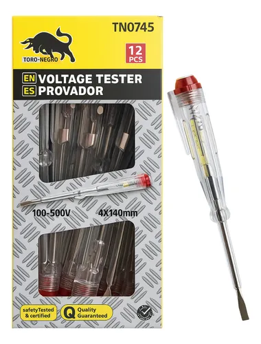 12 Unidades Probador De Corriente Ac Tester Destornillador