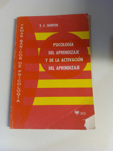 Psicologia Del Aprendizaje Y De La Activación Del Aprendizaj (Usado)