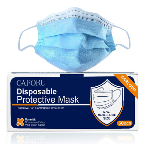 Mscara Facial Desechable De 3 Capas Con Proteccin De Bucle D