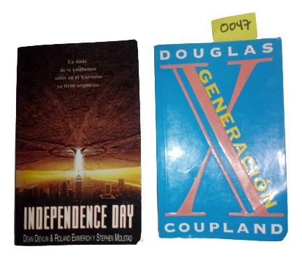Independence Day Dean Devlin/ Generación X Douglas Coupland (Usado)