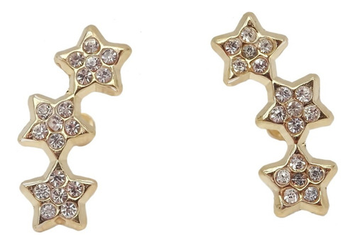 Amor Eterno - Broqueles Estrella Fugaz 15p* / Aretes Oro 10k