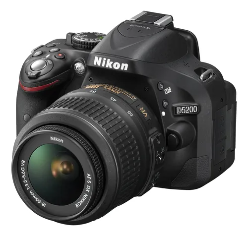 Nikon D5200 AF-S 18-55mm レンズセット#1798 Câmera Dslr Nikon D5200 Com Lente 18-55 Mm (preta) Preto