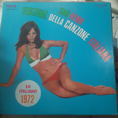 Vinilo San Remo Festival Della Canzone Italiana 1972 H Cp2