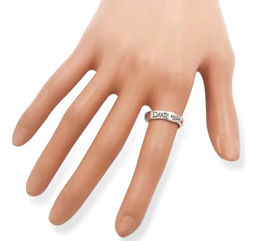 Anillo Ajustable Death Note Misa L Tuik Yagami Anime Plateado Ajustable