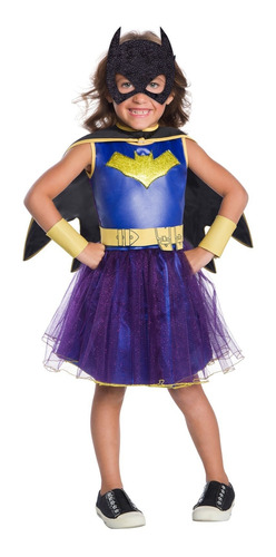 Disfraz De Batgirl Talla Medium Para Niña, Halloween