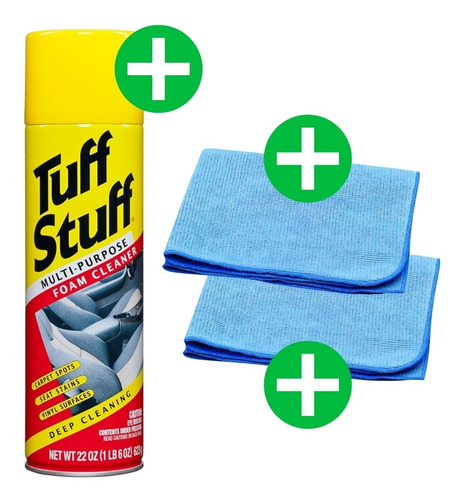 Limpiador Espuma Multiuso Tapizados Stp Tuff Stuff + Paños