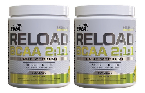 Reload Bcaa Ena 2:1:1 220 Gr X 2 Unidades Aminoacidos Post 